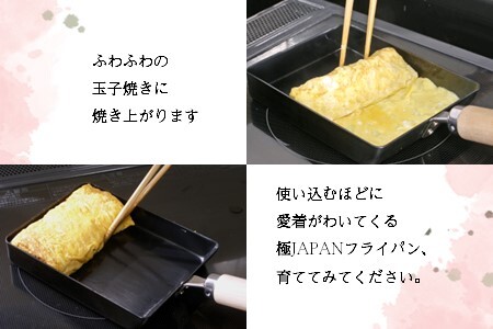 たまご焼き 小 極JAPAN リバーライト 鉄 玉子焼き器 卵焼き器 鉄フライパン IH対応