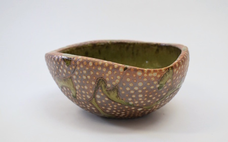 釉彩鉢 和食器 深皿 陶芸品《受注制作》中鉢 変形 三角 深皿 皿