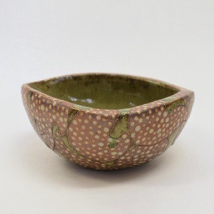 釉彩鉢 和食器 深皿 陶芸品《受注制作》中鉢 変形 三角 深皿 皿