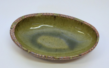 釉彩オーバル鉢 和食器 深皿 楕円皿 陶芸品《受注制作》楕円鉢 皿 深皿