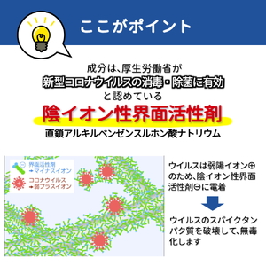 除菌剤 濃縮液 1000mL 陰イオン性界面活性剤2% コロナ対策 ウイルス 消毒 除菌 陰イオン界面活性剤