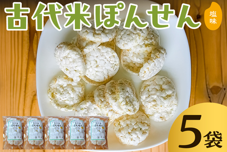 古代米ぽんせん 塩味30g入り5袋セット mi0100-0002