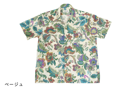 南房総アロハシャツ（サイズ：S／柄：ベージュ） mi0104-0001-6-S