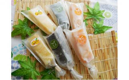 ひゃっこい贈りものセット（小豆 とバニラアイスのどら焼き4個＆くずバー　みかん・びわ・ 抹茶 各2本 ） mi0002-0009