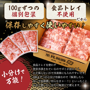 里見和豚　小分け　小間切れ800g（100g×8パック）個別包装　トレイ不使用 mi0017-0008 こま切れ 豚 肉 小分け