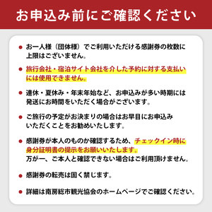 南房総市宿泊施設で利用できる感謝券　6,000pt×5枚 mi0023-0002 旅行 チケット 関東 千葉 旅行券 宿泊券 リゾート 宿泊 海 サーフィン 自然 観光 あわび 海鮮 伊勢海老 海老 海産物 フルーツ 野菜 温泉 民宿 旅館 ホテル ギフト