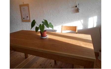 Sテーブル　ダイニングテーブル（家具工房つなぎ） mi0025-0010