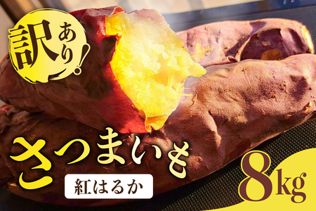 【思いやり型返礼品】【2025年12月上旬~2026年1月下旬発送予定】訳あり さつまいも(土付き)(紅はるか)サイズ、形不揃い mi0061-0004