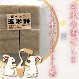 匝瑳市産水稲もち米使用 玄米餅 約1.9kg / 玄米餅 餅 切り餅 送料無料 匝瑳市 千葉