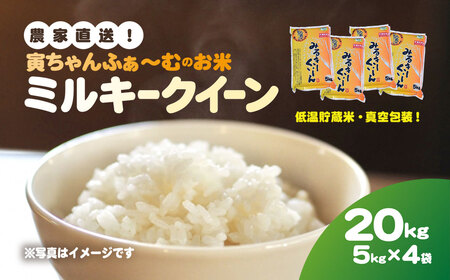 【先行予約2026年10月上旬から発送開始】ミルキークイーン　20㎏（5㎏×4袋）令和8年産 【 ふるさと納税 人気 おすすめ ランキング 米 精米 白米 お米 ミルキークイーン 千葉県 山武市 送料無料 】SMBX003