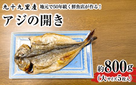 地元で50年続く鮮魚店が作る、九十九里産アジの開き(5枚入り) ふるさと納税 人気 おすすめ ランキング イワシ 鰯 魚 鮮魚 海鮮 アジ 干物 干し 焼き 加工品 惣菜 千葉県 山武市 送料無料 SMBL003