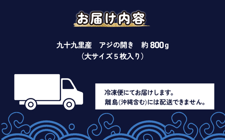 地元で50年続く鮮魚店が作る、九十九里産アジの開き(5枚入り) ふるさと納税 人気 おすすめ ランキング イワシ 鰯 魚 鮮魚 海鮮 アジ 干物 干し 焼き 加工品 惣菜 千葉県 山武市 送料無料 SMBL003