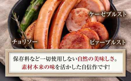 【全2回定期便】ソーセージ 3種セット ウインナー フランクフルト ハム ブロック 手作り 食べ比べ 詰め合わせ 冷蔵配送 北海道 [AJAI031]