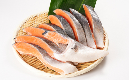 無添加甘塩仕立て 銀鮭半身切身 約1kg_魚介・海産物 鮭・サーモン 鮮魚 さけ サケ さーもん_【配送不可地域：離島】【1461696】