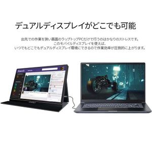 液晶モニター(モバイルモニター) 15.6型ワイド　フルHD(1920×1080)リファビッシュ品【1465894】