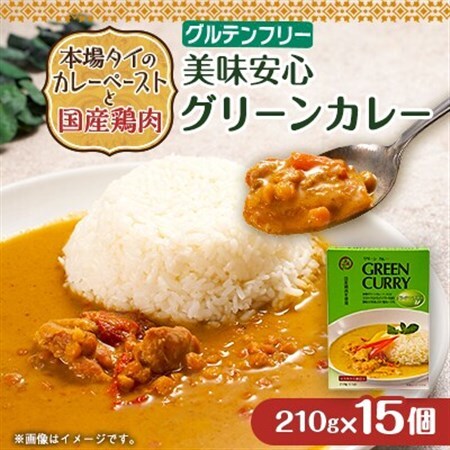 美味安心グリーンカレーレトルト　15箱_惣菜・加工品 カレー  _【1555430】