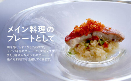 ＜Sghr スガハラ＞アウラ　26cmプレート(クリアー) 【 ふるさと納税 人気 おすすめ ランキング ガラス 食器 皿 雑貨 陶器 手作り ギフト 贈答用 プレゼント 千葉県 大網白里市 送料無料 】O017