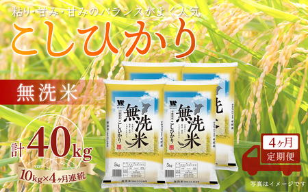 ＜4か月定期便＞ 千葉県産「コシヒカリ」無洗米 10kg×4か月連続 計40kg A078