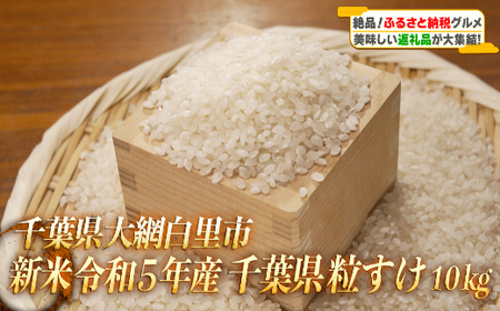 3ヶ月定期便＞千葉県産「粒すけ」10kg×3ヶ月連続 計30kg / どっちのふるさと TV フジテレビ 粒すけ 令和5年産粒すけ 千葉県産粒すけ  A031 | 千葉県大網白里市 | ふるさと納税サイト「ふるなび」