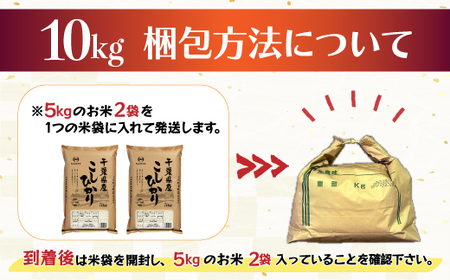 令和5年産 2年連続特A評価!千葉県産コシヒカリ10kg（5kg×2袋） E001