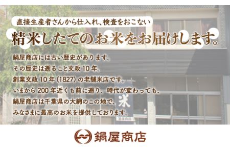 令和7年産 2年連続特A評価!千葉県産コシヒカリ5kg無洗米（5kg×1袋） E008