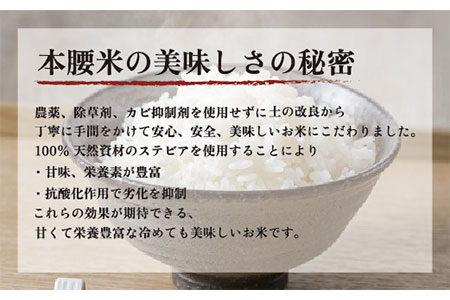 本腰米5kg 精米 千葉県産コシヒカリ 農薬不使用