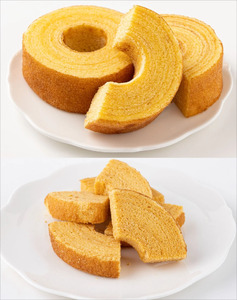 神崎町産甘酒使用・しっとり＆サクサク優しい甘さの「糀ばあむ（2個）＋糀ばあむラスク（2個）」（神崎町発酵スイーツ・フードコレクション「バームクーヘン」「ラスク」）[010-a073]