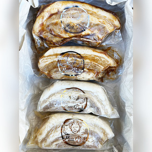 ＊冷凍＊-日本新式 煮豚- ［豚バラ肉］とろチャーシュー 黒タレ＆白タレの２種食べ比べセット《千葉県産銘柄豚》林SPF使用（各２塊ずつ・計４塊）