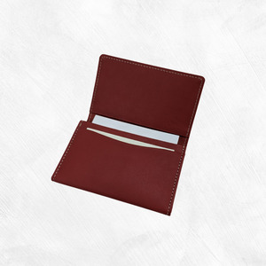 チーバくん 牛革 名刺入れ(ブラウン)