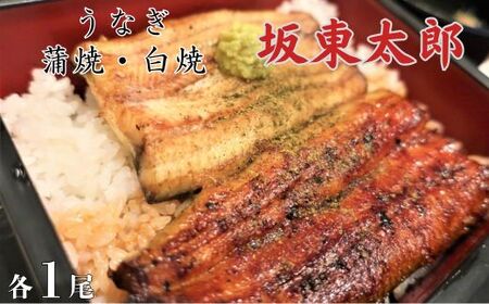 うなぎ　坂東太郎　蒲焼・白焼セット　各1尾（計2尾） ／ うなぎ 鰻 ウナギ 蒲焼 蒲焼き 白焼 白焼き 坂東太郎 国産 食べ比べ 千葉県 東庄町 送料無料
