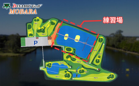 R00-001 ダイナミックゴルフ 練習場利用券（100球分）