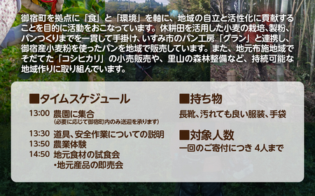 農業体験（海だけじゃない、御宿のもう一つの魅力発見） ONJAE001