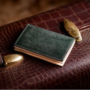 【ココマイスター】COCOMEISTER ブライドル 名刺入れ(モスグリーン)【1679714】