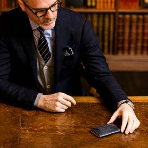 【ココマイスター】COCOMEISTER ブライドル 名刺入れ(ダークネイビー)【1679715】