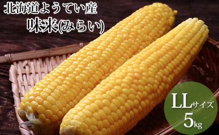 北海道ようてい産スイートコーン!【味来(みらい)】LL5kg