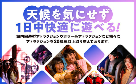 東京ジョイポリス　ペア(2名様分)デイパスポート │ 東京都 お台場 遊園地 チケット