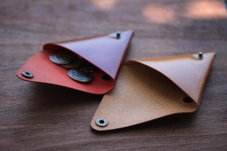 三角コインケース ブルー 0113-002-S06-3