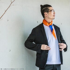 東京引染スカーフ(オレンジ) 0012-006-S06