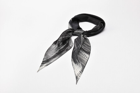 東京引染スカーフ（ブラック） 0012-007-S06