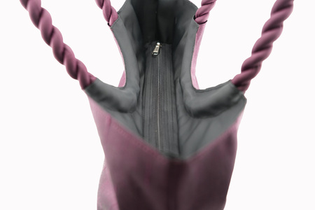 【makixmaki】高級ゴールデンシルクハンドバッグ（フェアトレード） ボルドー 0137-002-S06-4