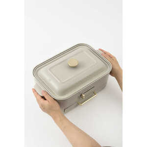 コンパクトグリルホットプレート グレージュ BRUNO【2026年1月～発送予定】 0152-003-S07-1