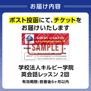 学校法人キルビー学院 英会話レッスン(2回) 0140-001-S06