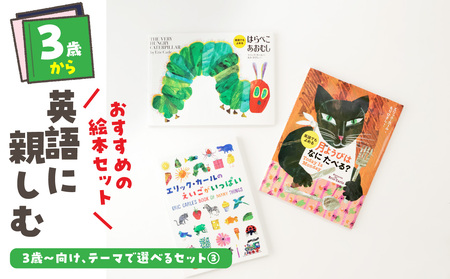 テーマ別おすすめの絵本セット【英語に親しむ絵本セット】 ３歳～向け（偕成社） 0047-002-S07-3