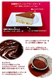 糖質75％カット 低糖質生チョコレアチーズケーキ 0007-009-S05