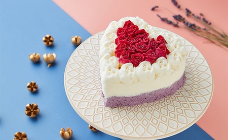 バラのアイスケーキ アイス ケーキ アイスケーキ ジェラート バラ エディブルフラワー 食用花 お誕生日 お祝い プレゼント ギフト 文京区 東京