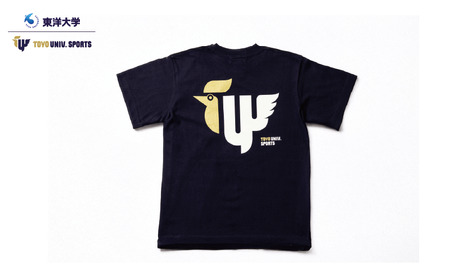 【東洋大学】応援Tシャツ　キラキラ紺　 S
