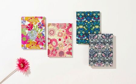 HONcept リバティ ノートブック 鳥×ブルー ノート 文房具 日記 テキスタイル 雑貨 ギフト プレゼント 文京区 東京都