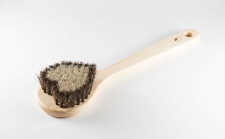 【浅草アートブラシ】馬毛のボディブラシ・ハート「ジュリエット」