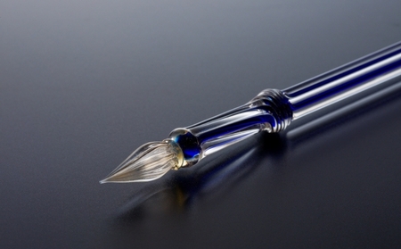 【ガラスペン】ミニひねり (カラー：2層(紺))