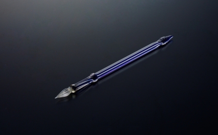 【ガラスペン】ミニひねり (カラー：2層(紺))